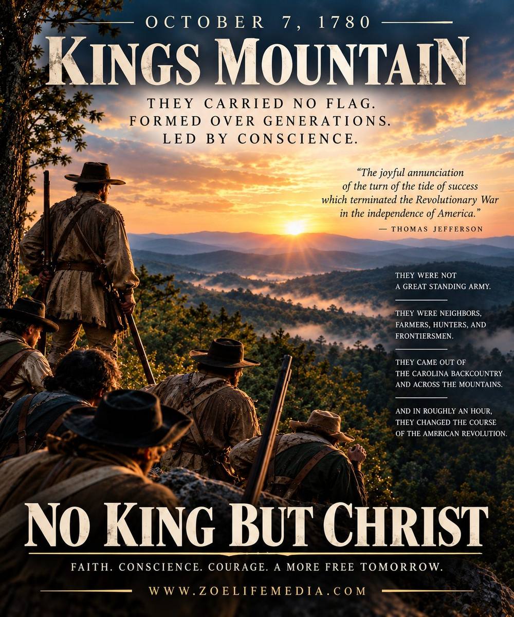 October 7, 1780 — Kings Mountain. They carried no flag. Formed over generations. Led by conscience.
